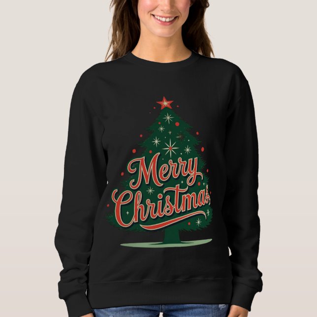 Xmas christmas tree merry Christmas tee (Vorderseite)