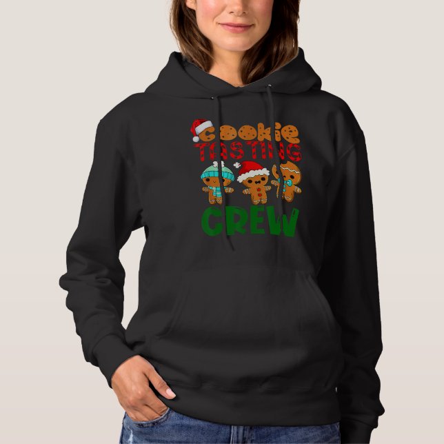 Xmas Cookie Degustation Crew Funny Degusting Baker Hoodie (Vorderseite)
