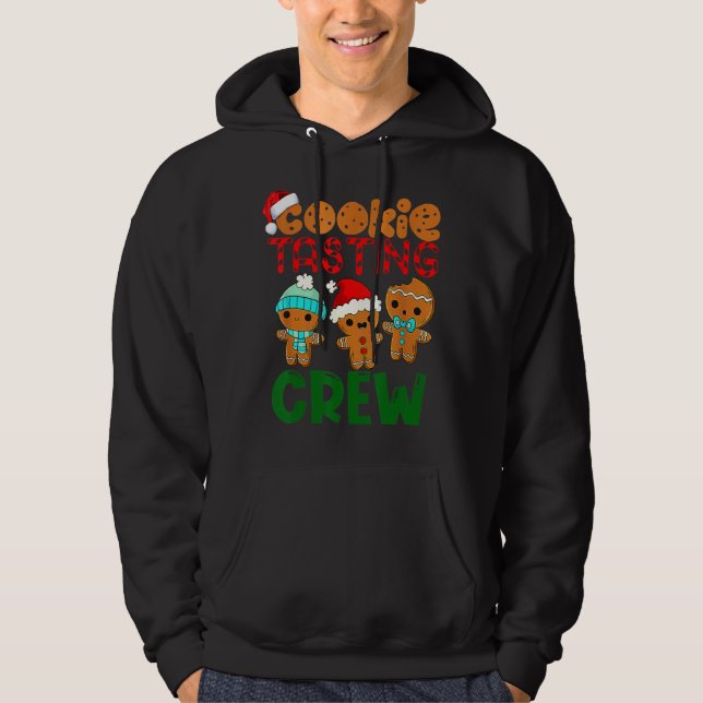 Xmas Cookie Degustation Crew Funny Degusting Baker Hoodie (Vorderseite)