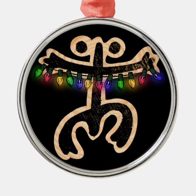 Xmas Coqui Taino Ornament Aus Metall (Vorne)