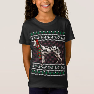 Xmas Dalmatiner Hund Weihnachtsmannmütze Ugge Weih T-Shirt