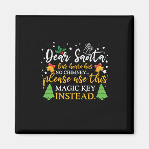 Xmas Dear Santa Magic Key Magnet