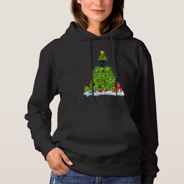 Xmas Decorations Santa Doberman Pinscher Dog Chris Hoodie (Vorderseite)