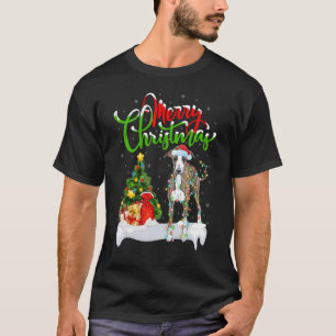 Xmas Dekorationen Santa Italian Greyhound Dog Chri T-Shirt