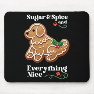 Xmas Dog Gingerbread Zucker Gewürzkühl Weihnachtsk Mousepad