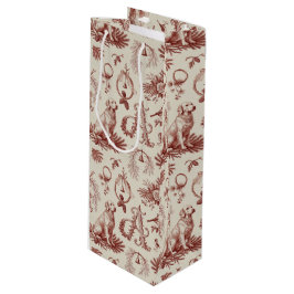 Xmas Dog Letter A Golden Retriever Wine Bag Geschenktüte Für Weinflaschen