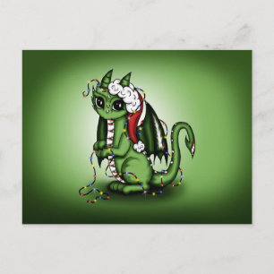 Xmas Dragon Feiertagspostkarte
