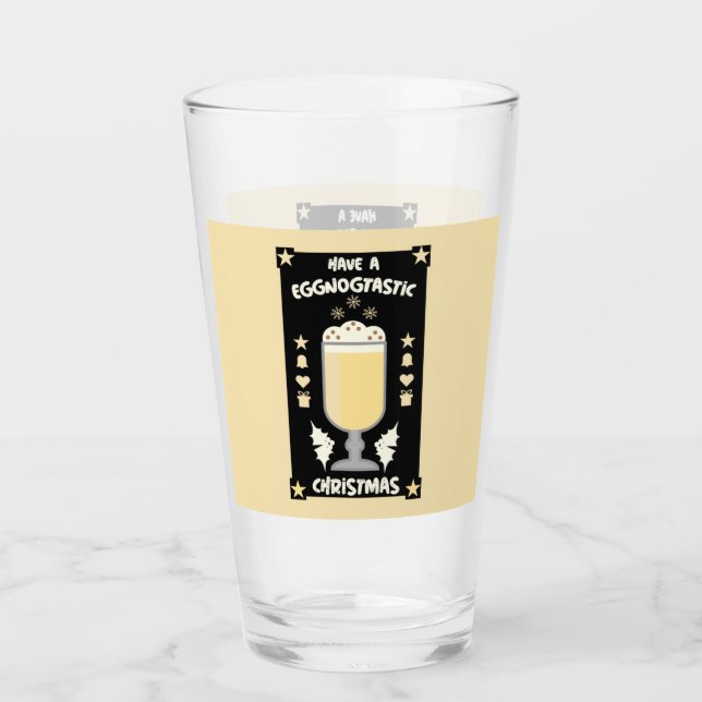 xmas eggnog punch glass glas (Vorderseite)
