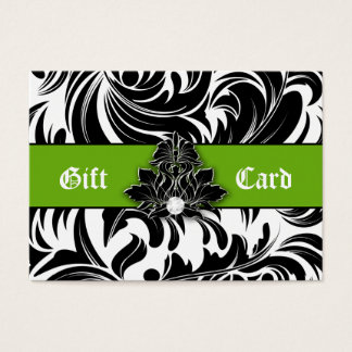 Xmas Eleganter Schmuck Logo Geschenk Karte Grün Sc