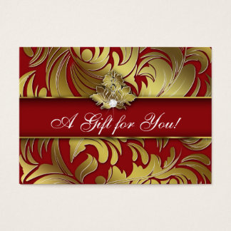 Xmas Eleganter Schmuck Logo Geschenk Karte Rotes G