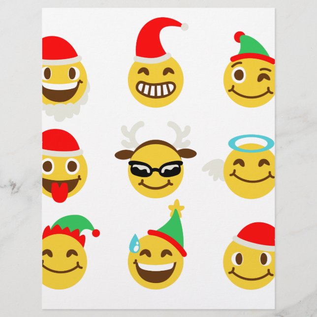 xmas emoji glückliche Gesichter (Vorderseite)