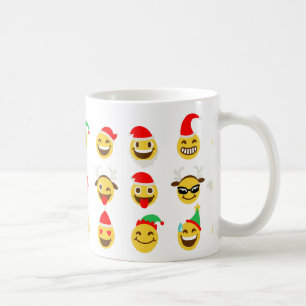 xmas emoji glückliche Gesichter Tasse