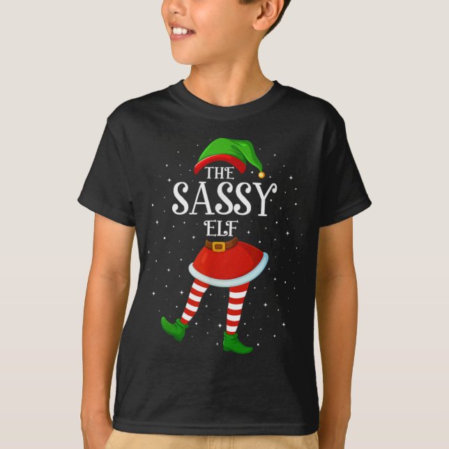 Xmas Family Matching Women Girls The Sy Elf Christ T-Shirt (Vorderseite)