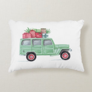 Xmas Family Truckster Dekokissen