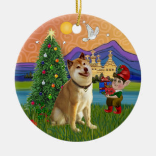 Xmas Fantasy - Shiba Inu Keramikornament