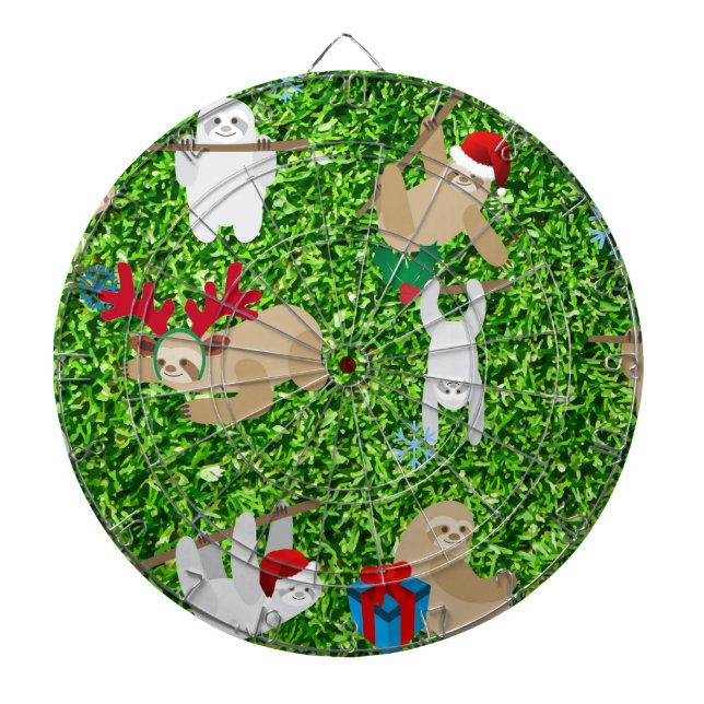Xmas Faultier Dartscheibe (vorne)