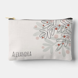 Xmas-Feiertags-Mistelzweig-Name-Text Druck-Schneid Zubehörtasche