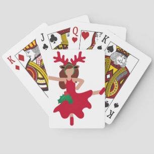 Xmas Flamenco Tänzer Emoji Spielkarten