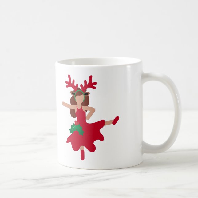Xmas Flamenco Tänzer Emoji Tasse (Rechts)