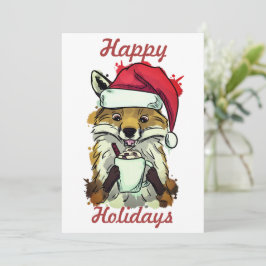 Xmas fox feiertagskarte