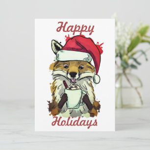 Xmas fox feiertagskarte