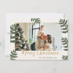 Xmas Freude Weihnachten Familienfoto  Feiertagskar