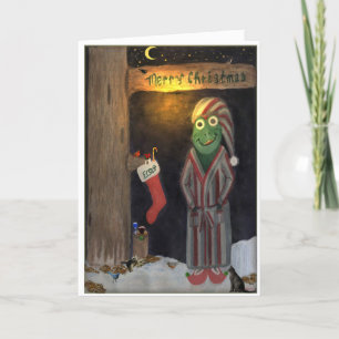 Xmas Frog Karte