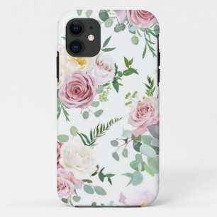 Xmas Geschenk Creamy White Antique Rose Case-Mate iPhone Hülle