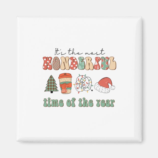 Xmas Geschenk der schönsten Zeit des Jahres Magnet (Vorne)
