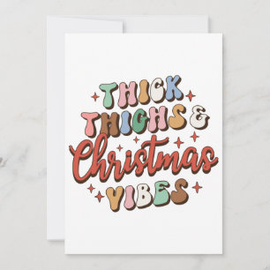 Xmas Geschenk dick Oberschenkel und Weihnachtsmänn Einladung