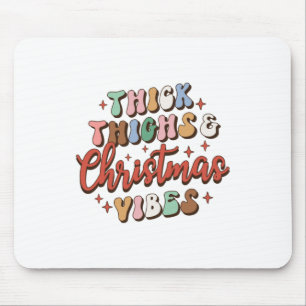 Xmas Geschenk dick Oberschenkel und Weihnachtsmänt Mousepad