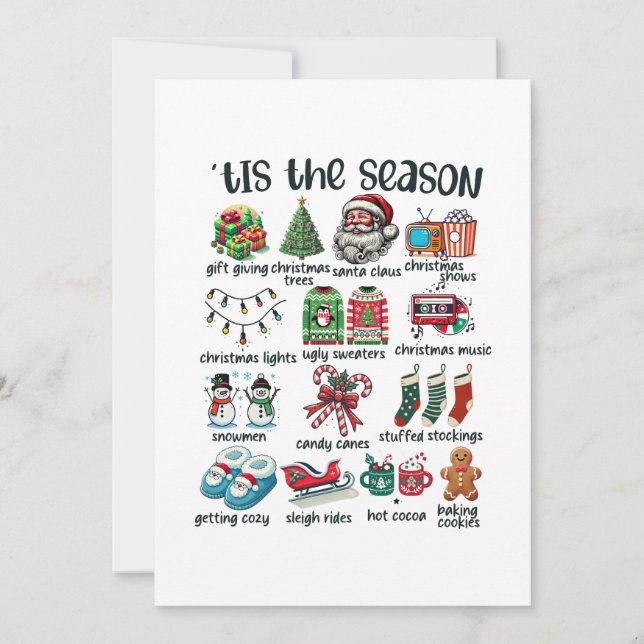 Xmas Geschenk dieser Saison Einladung (Vorderseite)