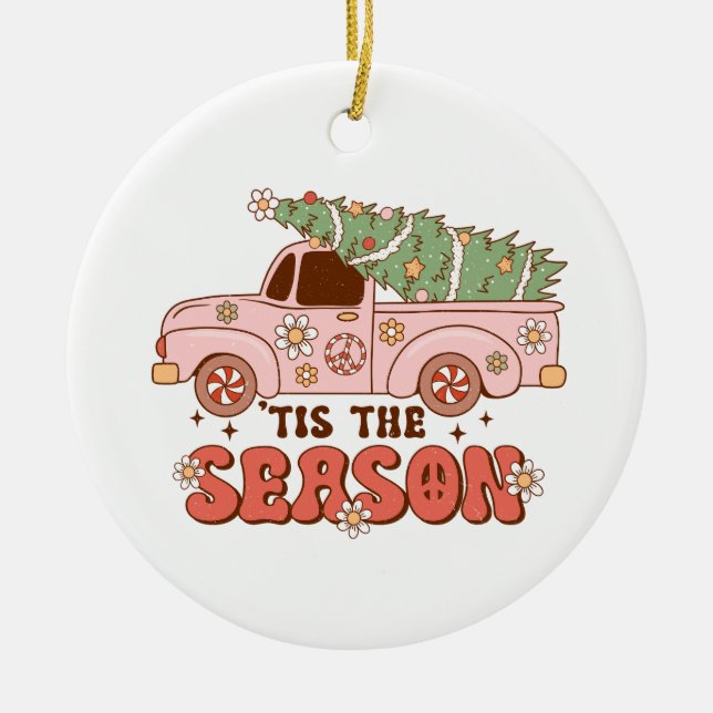 Xmas Geschenk dieser Saison Keramik Ornament (Vorne)
