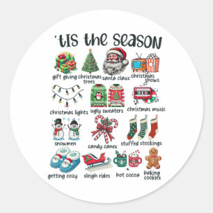 Xmas Geschenk dieser Saison Runder Aufkleber
