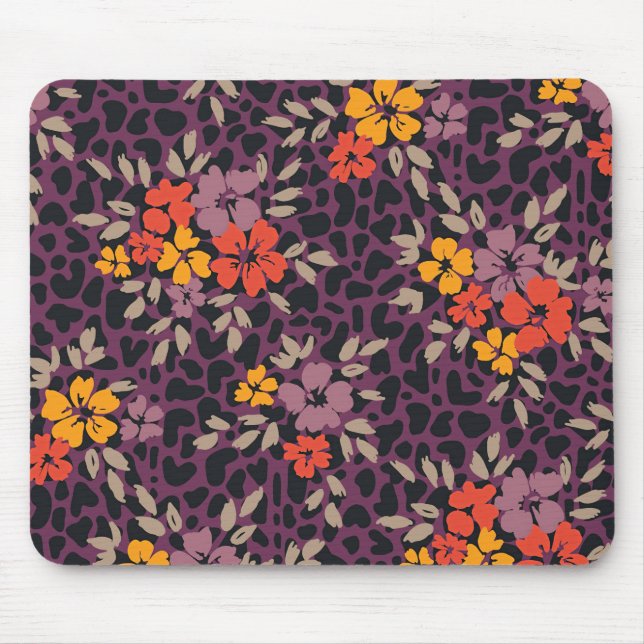 Xmas Geschenk fett übergroße Hand bemalt Blumen Mousepad (Vorne)