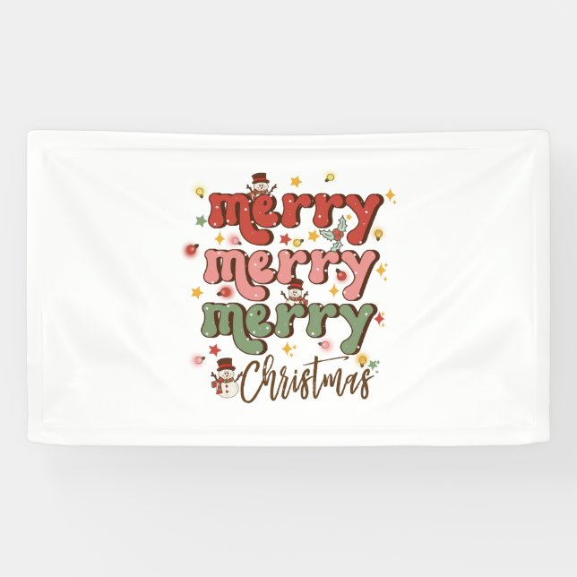 Xmas Geschenk Frohe Weihnachten Banner (Horizontal)