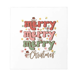 Xmas Geschenk Frohe Weihnachten Notizblock