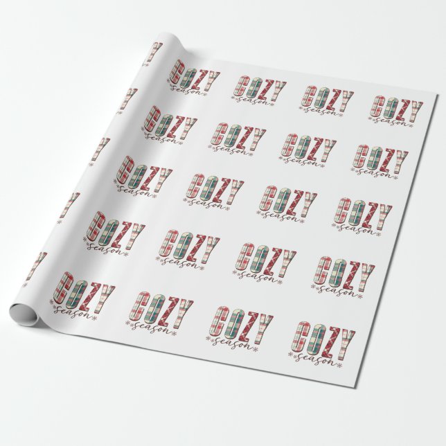 Xmas Geschenk Gemütliche Jahreszeit Geschenkpapier (Ungerollt)