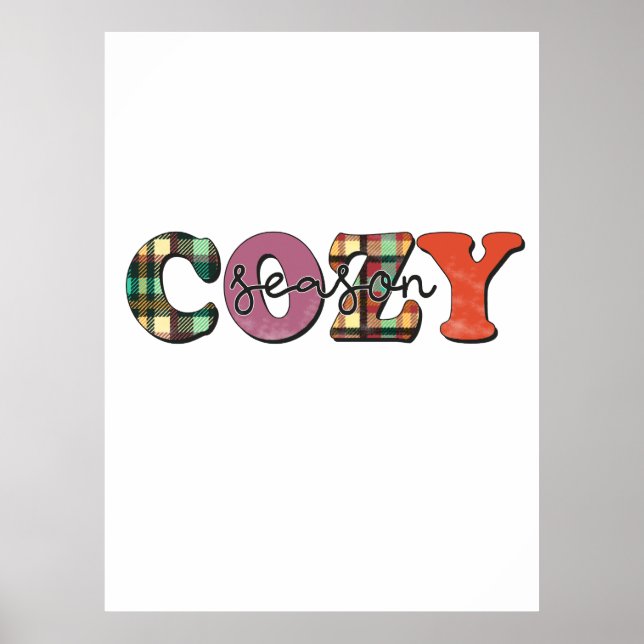 Xmas Geschenk Gemütliche Jahreszeit Poster (Vorne)