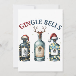 Xmas Geschenk Gingle Bells Einladung