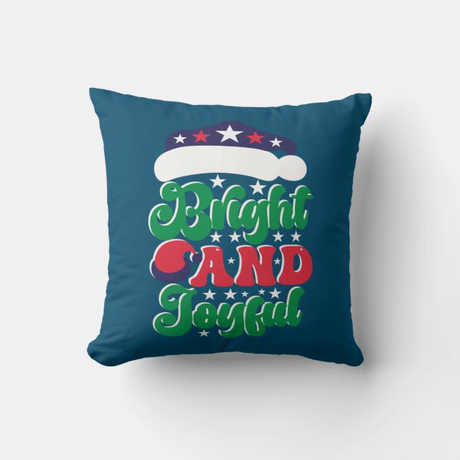 Xmas Geschenk hell und fröhlich Kissen (Vorderseite)