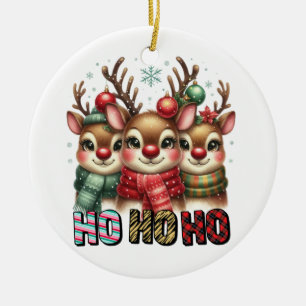 Xmas Geschenk Ho Ho Ho Keramik Ornament