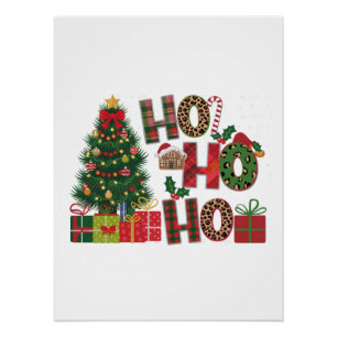 Xmas Geschenk Ho Ho Ho Poster