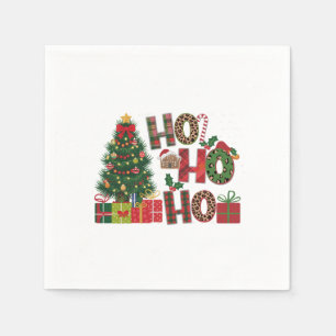 Xmas Geschenk Ho Ho Ho Serviette
