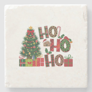 Xmas Geschenk Ho Ho Ho Steinuntersetzer
