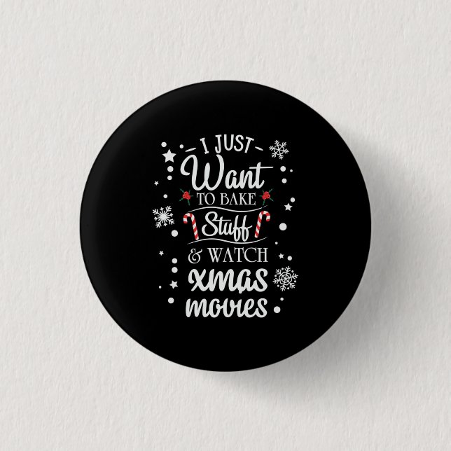 Xmas Geschenk ich gerade Gewollt, um Weihnachten F Button (Vorderseite)