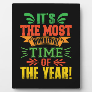 Xmas Geschenk ist es die schönste Zeit Fotoplatte