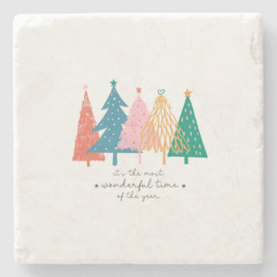 Xmas Geschenk ist es die schönste Zeit Steinuntersetzer