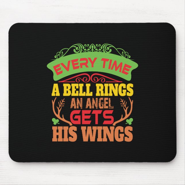 Xmas Geschenk jedes Mal ein Glocken Rennen Mousepad (Vorne)