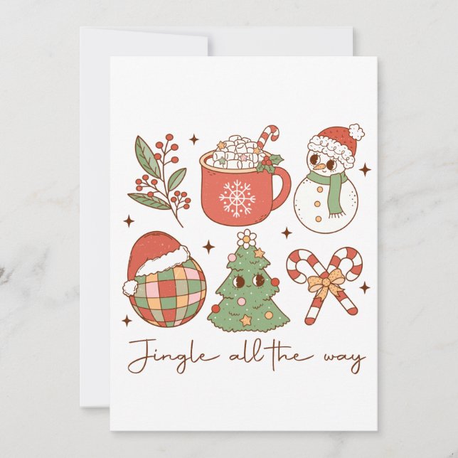 Xmas Geschenk Jingle Feiertagskarte (Vorderseite)
